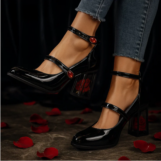 Glass Rose Heels